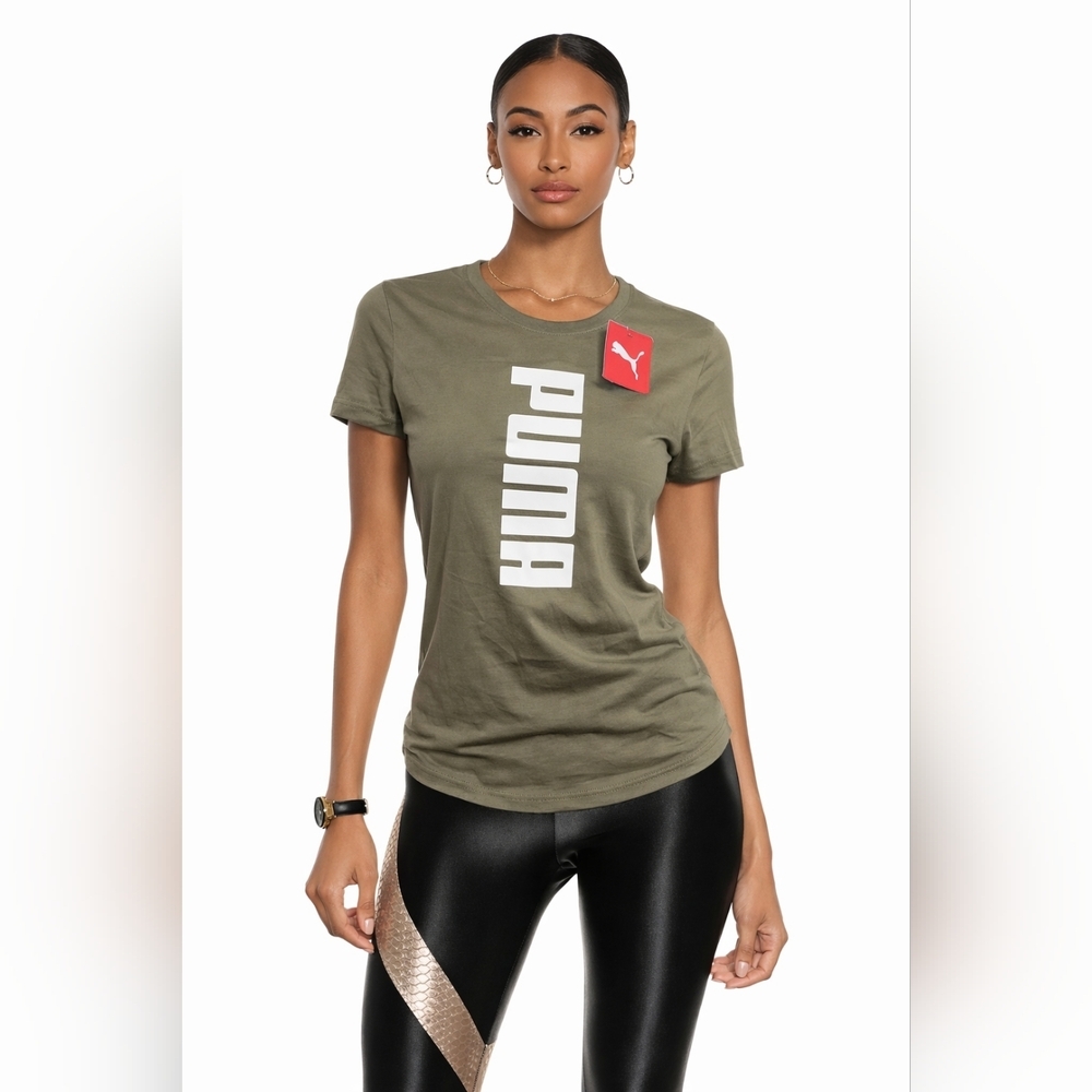 Puma Color Pop Cat Tee Sz S